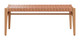 Mizuya Brown Acacia Wood Bench for Outdoor Use
