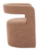 Atria Tawny Brown Polyester Accent Chair & Ottoman