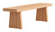 Nimone Natural Acacia Wood Bench for Outdoor Use