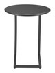 Noga Black Aluminum Round End Table for Outdoor Use