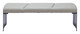 Mur Gray Steel and Polyurethane Bench