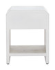 Yume Oak White MDF Square Side Table