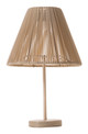 Lumika Beige Polyethylene Solar Table Lamp with USB Port