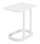 Friss White Aluminum Rectangular End Table for Outdoor Use