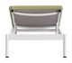 Lychee Green Aluminum and Polyester Height-Adjustable Chaise Lounge