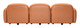 Cleo Brown Rubberwood and Polyester Modular Sofa
