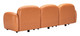 Cleo Brown Rubberwood and Polyester Modular Sofa