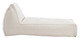 Kalm Beige Olefin and Textilene Chaise Lounge for Outdoor Use