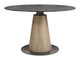 Reno Black Sintered Stone and Steel Round Dining Table