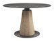 Reno Black Sintered Stone and Steel Round Dining Table