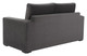 Jide Gray Rubberwood and Polyester Sleeper Sofa