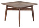Silea Espresso Rubberwood Square Dining Table