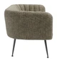 Deco Green Tweed Steel and Polyester Sofa