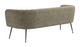 Deco Green Tweed Steel and Polyester Sofa