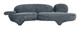 Oblak Storm Gray Polyester Sofa