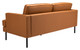 Decade Brown Steel and Polyester Sofa
