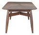 Silea Espresso Rubberwood Rectangular Dining Table