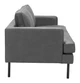 Decade Vintage Gray Steel and Polyester Sofa