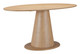 Disque Natural Rubberwood Oval Dining Table