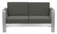 Cosmopolitan Dark Gray Aluminum and Olefin Sofa for Outdoor Use