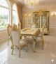 Royal Victorian Gold-Leafed Dining Set – Hand-Carved Luxury Dining Table and Chairs