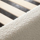 Cloud Queen Bed Boucle in Boucle or Fabric Upholstery, 69 x 91 x 44 Inches