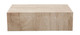 Ark Beige Coffee Table, Beige Marquina Marble, 48 in. W x 24 in. D x 14 in. H