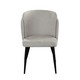 Grace Dining Chair, Cream Fabric, 24 x 22 x 33 Inches, 19.25-Inch Seat Height