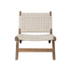 Laurel Chair in Woven Rope / Caramel, 26 x 32 x 28 Inches, Fully Assembled