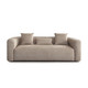 Olli Sofa in Wheat Fabric, 89 in. W x 37 in. D x 28 in. H with Swivel Design