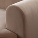 Form Sofa in Camel Performance Velvet or Ivory Boucle, 99 x 37 x 27 Inches