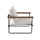Liam Chair in Cream Fabric, 28 in. W x 30 in. D x 30 in. H, Fully Assembled