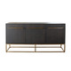 Encore Sideboard, Grey / Gold, 70 in. W x 18 in. D x 34 in. H Storage Cabinet