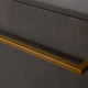 Encore Sideboard, Grey / Gold, 70 in. W x 18 in. D x 34 in. H Storage Cabinet