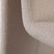 Lana Dining Chair in Camel Looped Shearling, 20 in. W x 30 in. D x 32 in. H