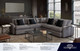 Arcadia Modular Universal Sofa in Cream or Grey Fabric, 77 x 41 x 33 Inches