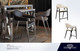 Adele Counter Chair, 21-Inch W x 23-Inch D x 38-Inch H, 24-Inch Seat Height