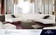 Vesper Left- or Right-Facing Chaise, White Faux Shearling, 67 x 38 x 30 Inches