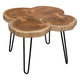 Joss Table in Live Edge Acacia Wood Log, 39-Inch W x 28-Inch D x 18-Inch H