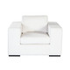 Muse Chair in Mist White Performance Fabric, 44 in. W x 40 in. D x 32 in. H