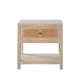Sadler Nightstand in Natural / Cane, 24 x 18 x 24 Inches, Fully Assembled
