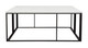 Surface Coffee Table, White Marble / Black Frame, 39 in. W x 39 in. D x 16 in. H
