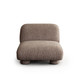 Wren Left- or Right-Facing Chair, Bark Textured Fabric, 41 x 37 x 28 Inches