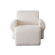 Noa Chair, Ivory Sherpa, 33-Inch W x 33-Inch D x 30-Inch H, Fully Assembled
