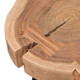 Joss Table in Live Edge Acacia Wood Log, 39-Inch W x 28-Inch D x 18-Inch H