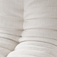 Ezra Armless Chair, Cream Fabric, 34 x 44 x 32 Inches, 14.5-Inch Seat Height