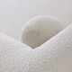 Form Chair in Camel Performance Velvet or Ivory Boucle, 44 x 37 x 27 Inches