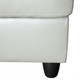 Silver Green 3-Piece Semi-PU Synthetic Leather Sectional Sofa with Left-Facing