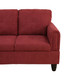 Red 3-Piece Upholstered Sectional Sofa with Opposite-Side Chaise and Storage