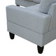 Pallid Gray 4-Piece Massa Flannel Modular Corner Sectional Sofa with Corner